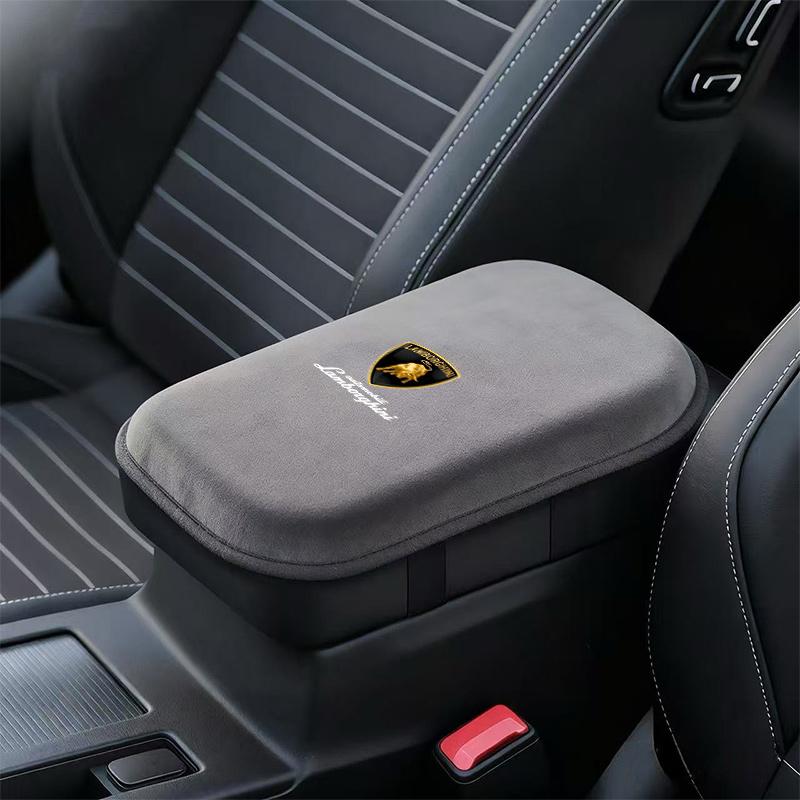 Sudue Car Armrest Box Mats Auto Center Console Cover For Lamborghini LP570 LP610 Urus LP700 LP770 Gallardo Aventador Accessories AA11