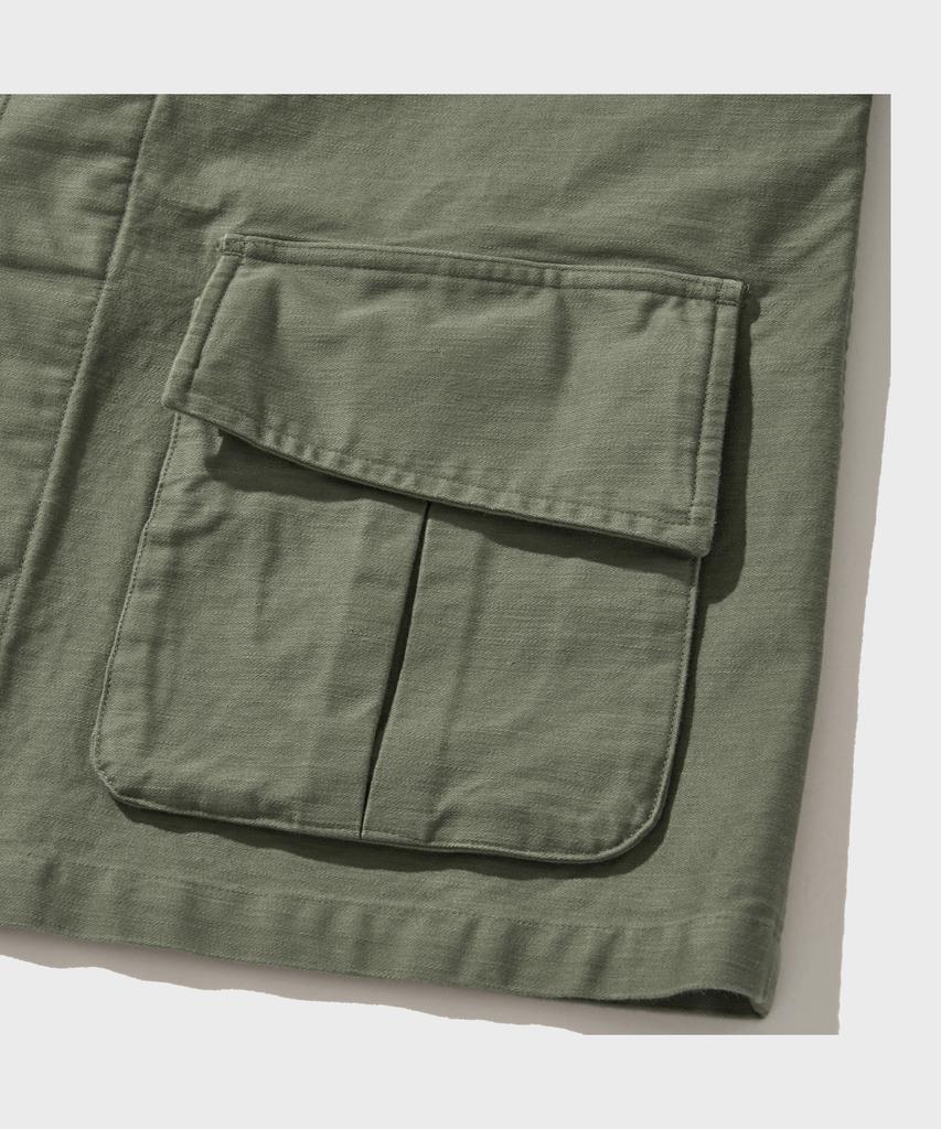 Vdr Back Sateen Cotton Jungle Fatigue Jacket [Swamp Green]