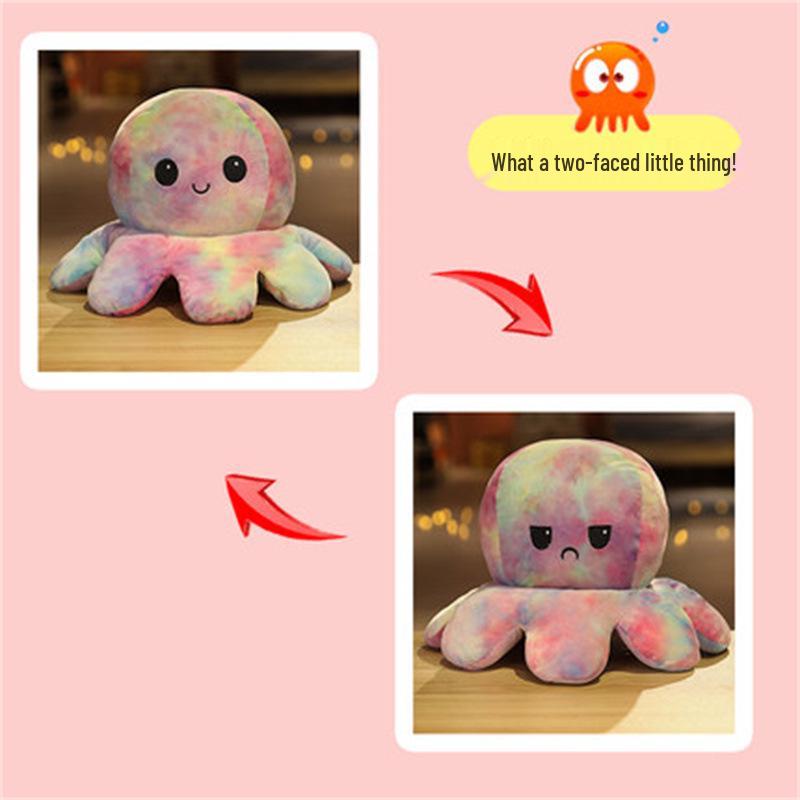 Reversible Flip Octopus Plush Toy 20 cm (0.055 kg)