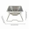 Charcoal Grill with Carry Bag High-Temperature Resistant for Camping