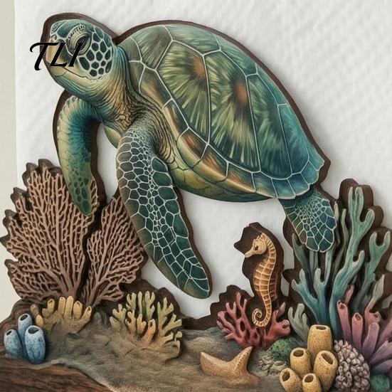 Sturdy Napkin Holder for Home Decor Rustic Wooden Holder, Octopus/Bird/Goose/Turtle/Black Bear/Elephant Pattern, Compact Tissue Stylish Organizer
