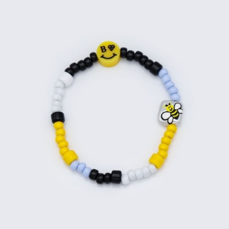BONBEAU Unique color play smile beads Bracelet Unique color play smile charm beads bracelet