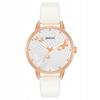 Women's Watch Eco-Leather Comfortable Easy To Read Quartz Elegant Butterflies Black