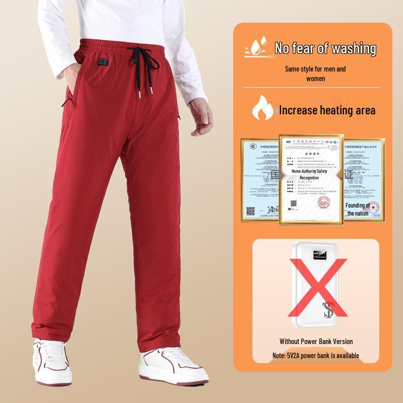 Free Shipping: High-Quality Winter Fleece-Lined Thermal Cotton Heating Pants