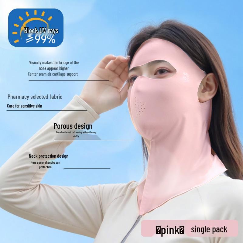 

Zhuo Chen Women s 3D UV Protection Breathable Sunscreen Face Mask for Summer розовый