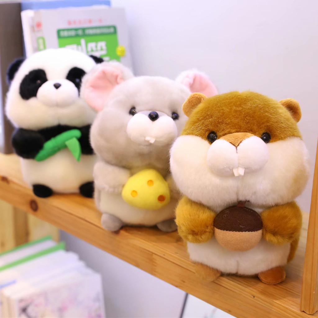 Hamster Cat Mouse Panda Plush Toy Animal Stuffed Doll Bedroom Gift Decoration