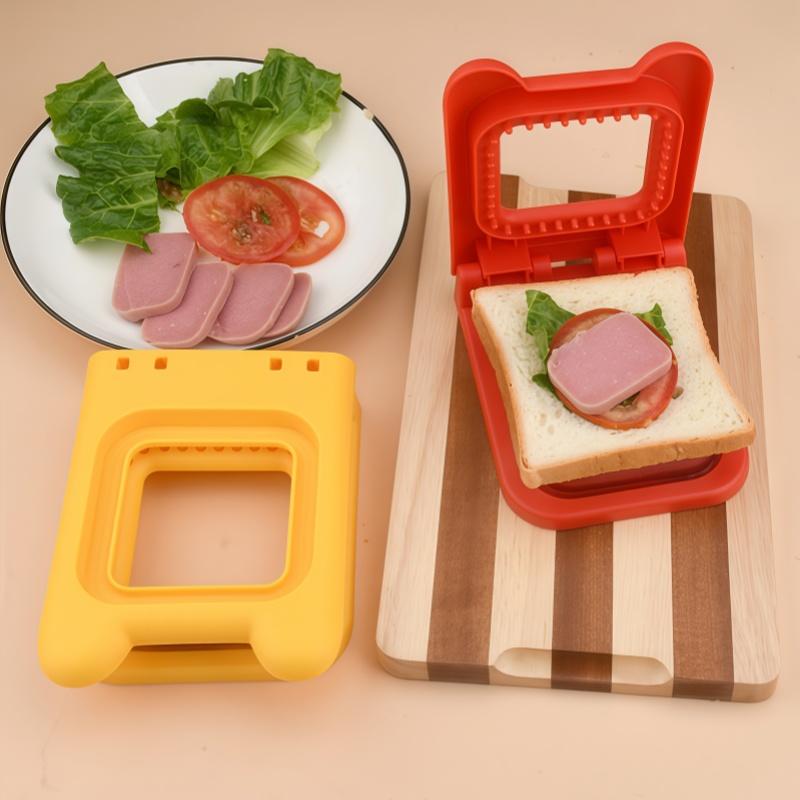 Sandwich Cutter And Sealer Flip Sandwich Cutting Tool For Kids Lunch Stainless Steel Blade Sandwich Bread Toast Mold