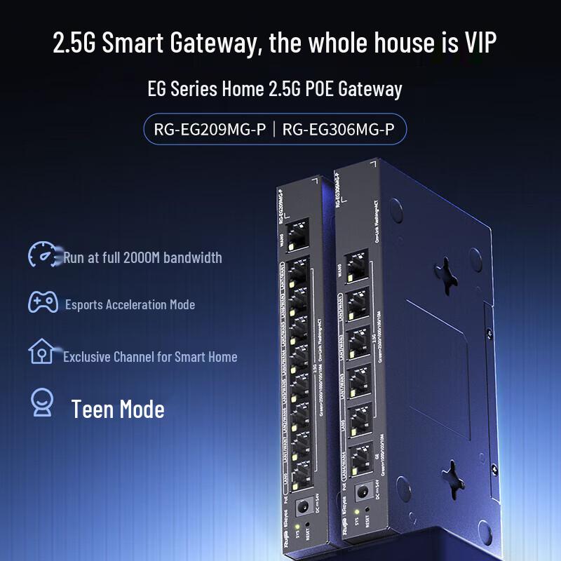 Ruijie RG-EG306MG-P 2.5G Multi-Gig PoE Gateway Router (CN Version)