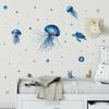 Removable Cartoon Jellyfish Waterproof Wall Stickers