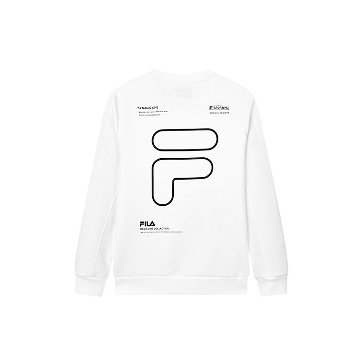 

Fila Свитшот мужской спортивный повседневный с принтом логотипа белый F11M149201F-WT XXL