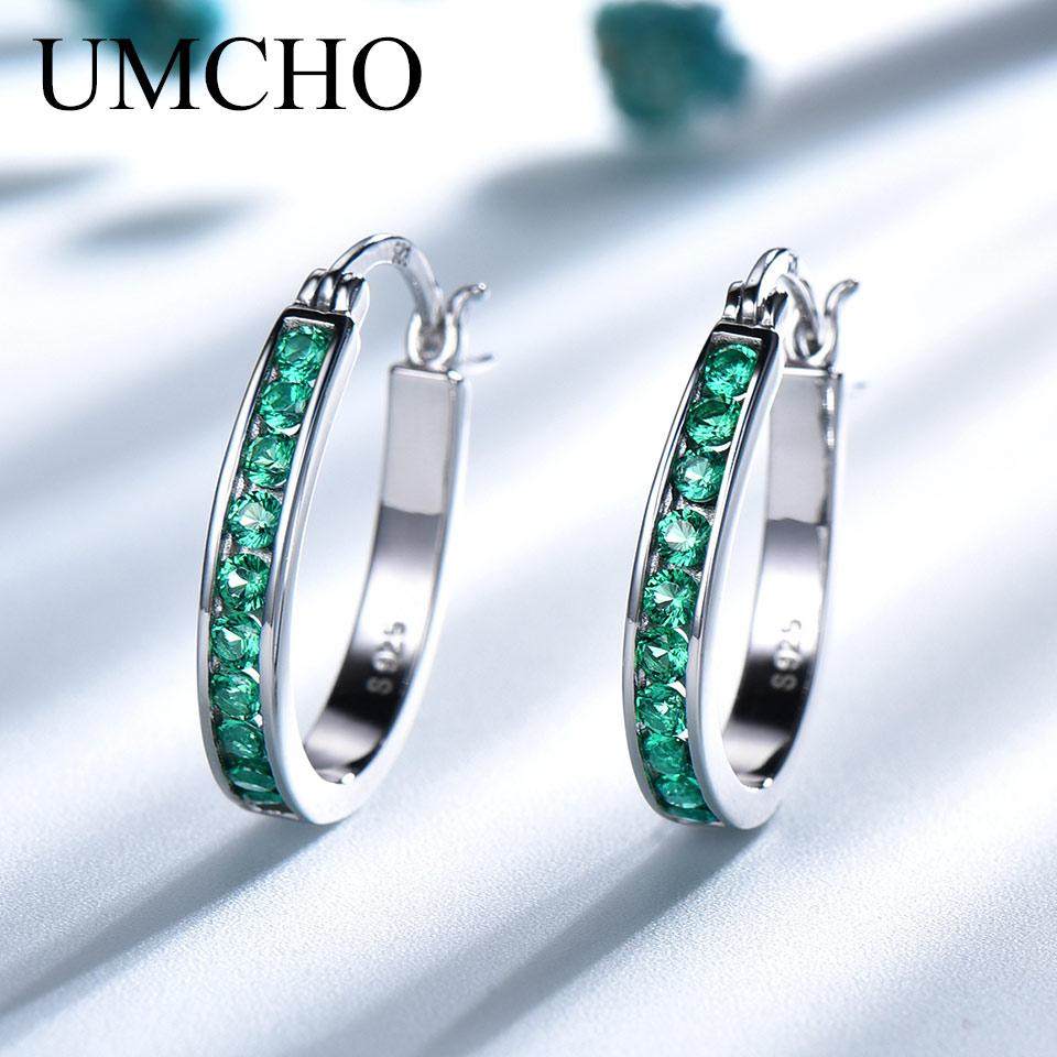 Pendientes de Círculo de Zircón Chic para Mujer Pendientes Redondos de Zircón Verde Para Mujer Joyería de Encanto