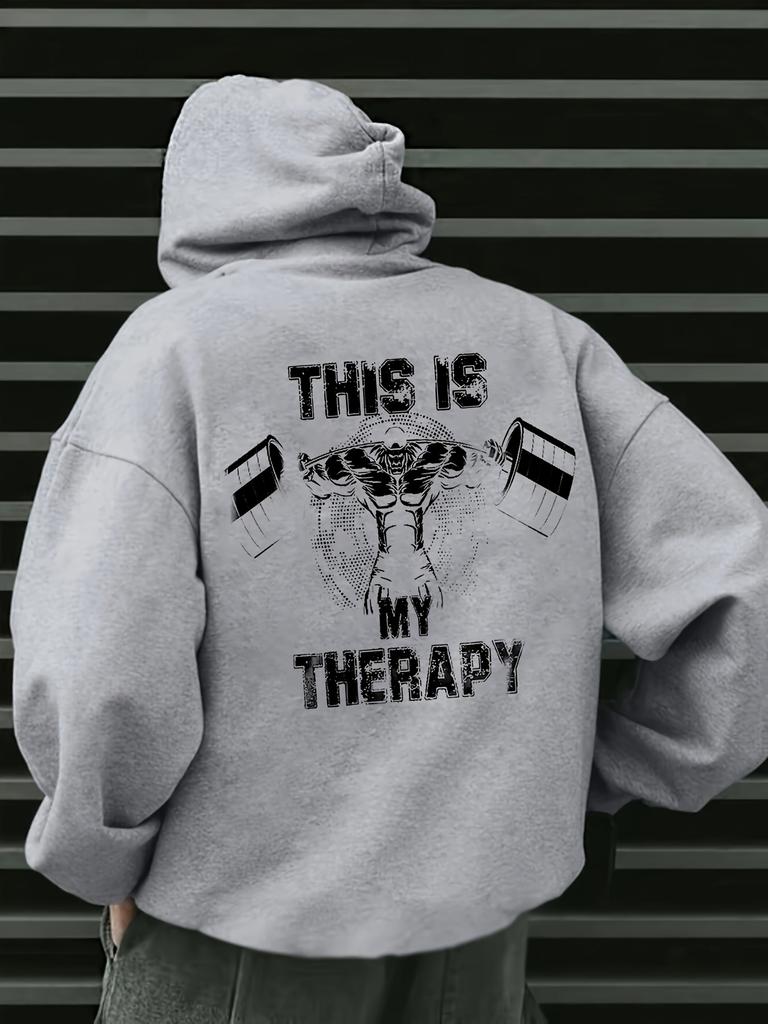 Men's Outdoor Warm Hooded Sweatshirt, New Autumn and Winter Style, Men's Fitness Hooded Sweatshirt, Gym Workout Sweatshirt.