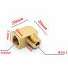 M6 M8 M10 1/8" BSP Male Female Elbow 90 Degree Block Brass Pipe Fitting Connector For Compreesion Fitting Oil Lubrication
