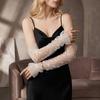 Breathable Lolita Arm Sleeves Bow Bridal Gloves Lace Mesh Sunscreen Sleeves  Summer