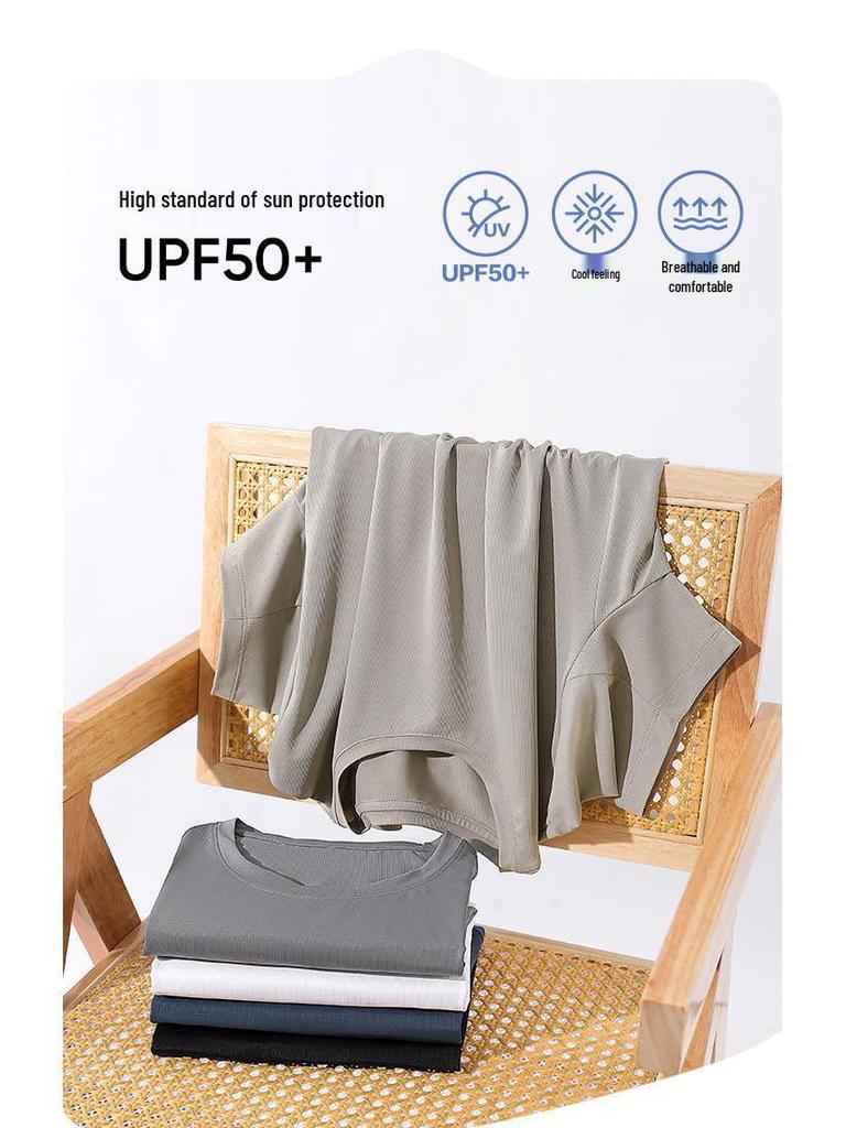 2026 Unisex Schnelltrocknendes Herren-T-Shirt - Frühling/Sommer, 180g, 10% Elasthan, Kurzarm