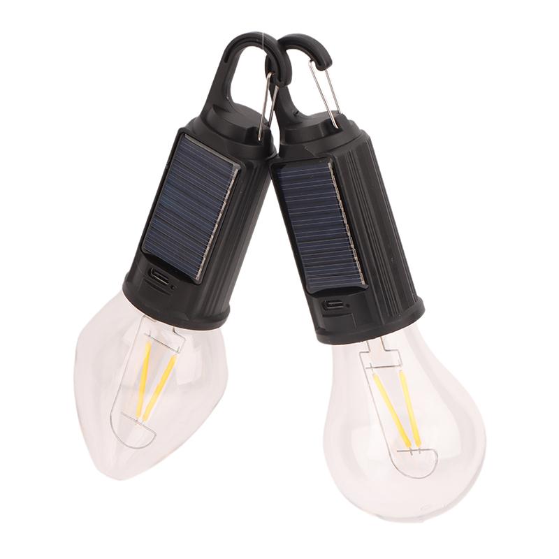 1 Set Portable Night Lights Outdoor Solar Powered Led Lamp Bulbs Usb Charging Camping Light Flashlight Fishing Essentials