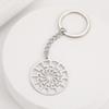 Titanium Steel Lightning Pendant & Keychain with Hollow Surround Design