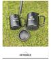 Outdoor Double-Layer Stainless Steel Camping Cup - Insulated Anti-Scald for Coffee, Tea, Wine, with Mountaineering Hook.