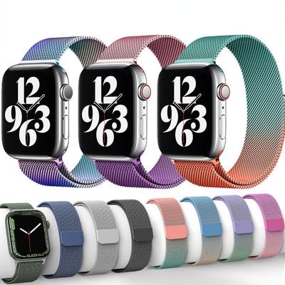 Correa de bucle magnético para Apple Watch Band 44mm 40mm 45mm 41mm 38mm 42mm 44 45 mm correa pulsera iWatch series 3 4 5 6 se 7