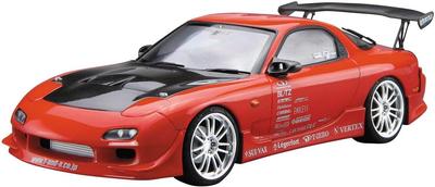 Aoshima Bunka Kyozai Seria Samochodów Tuningowanych Skala VERTEX FD3S Model Plastikowy (AOSHIMA) 1/24 RX-7 '99 (Mazda)