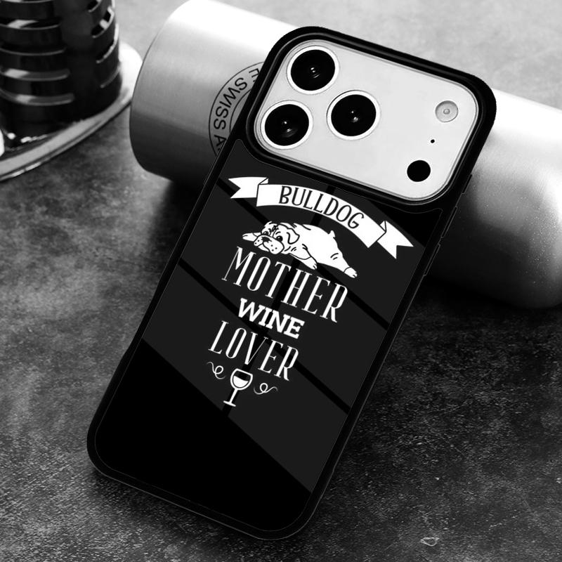 Life Is Better with a Bulldog Mom Phone Case for iPhone 17 16 15 Pro Max Air 14 13 12 11 Plus Shockproof Capa Cover