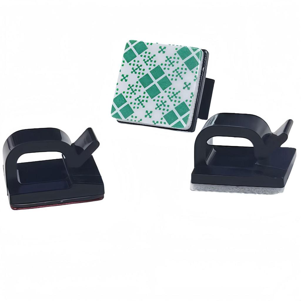 XK001 Self-Adhesive R-Type Cable Organizer & Clip for Car Wiring and Network Cables