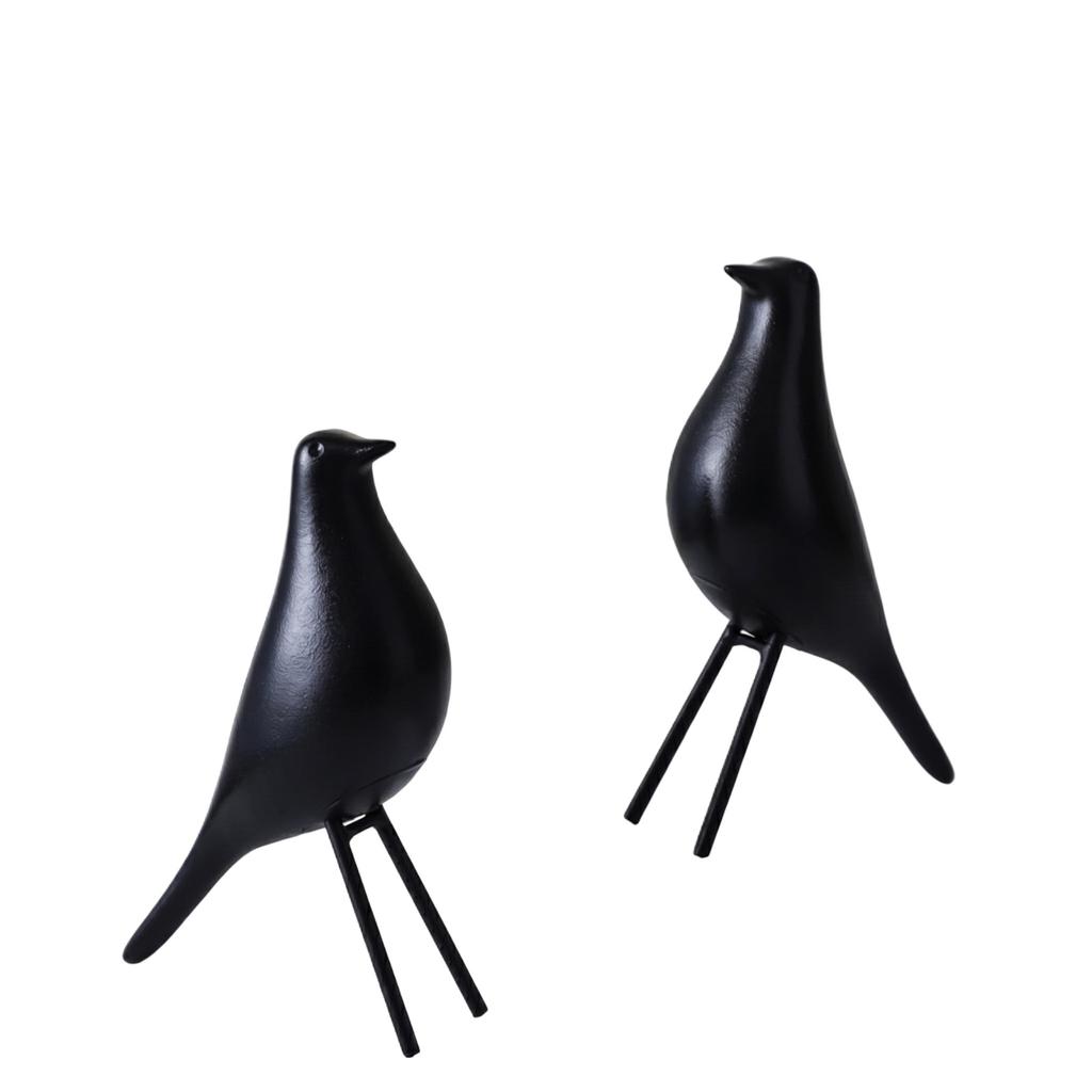 Modernes Dekoratives Vogelskulpturen-Set für Zuhause Büro Wohnzimmer Kunstornament Minimalistisches Design Kreative Figur