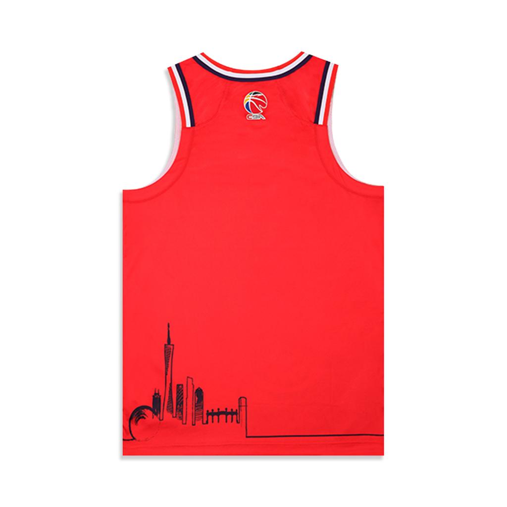 Li Ning CBA Series 24-25 Season Dragon Lion Fan Version Pullover V-Neck Printed Logo Comfortable Cool Quick-Dry Basketball Sports Jersey AAYU517-1
