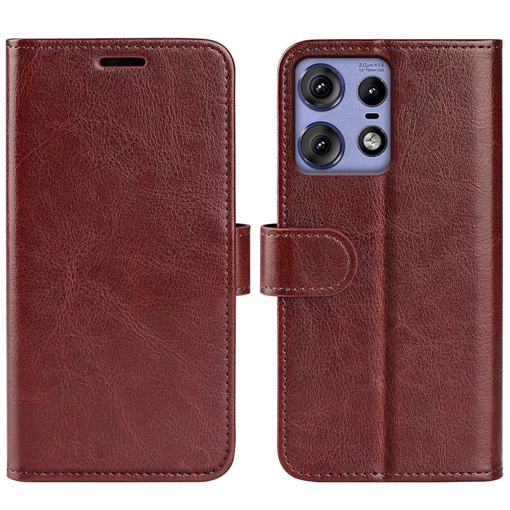 For Motorola Edge 50 Pro 5G Wallet Case Crazy Horse Texture Leather Phone Cover