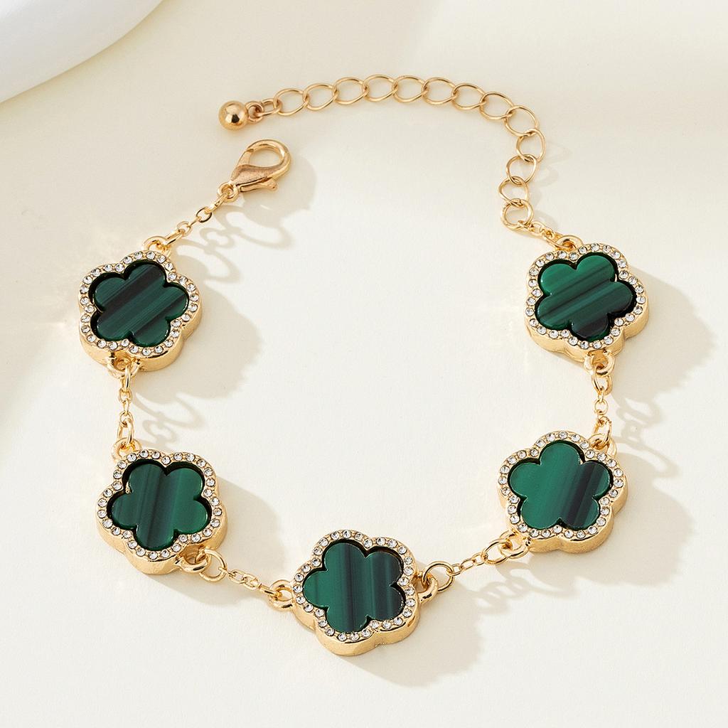 Stylish And Elegant Lucky Five-Petaled Flower Bracelet Female, Five-Leaf Flower