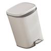 652F User Friendly Foot Pedal Garbage Can, and Aesthetic Step Trash Can, Fit Well in Multiple Locations Garbage Bin
