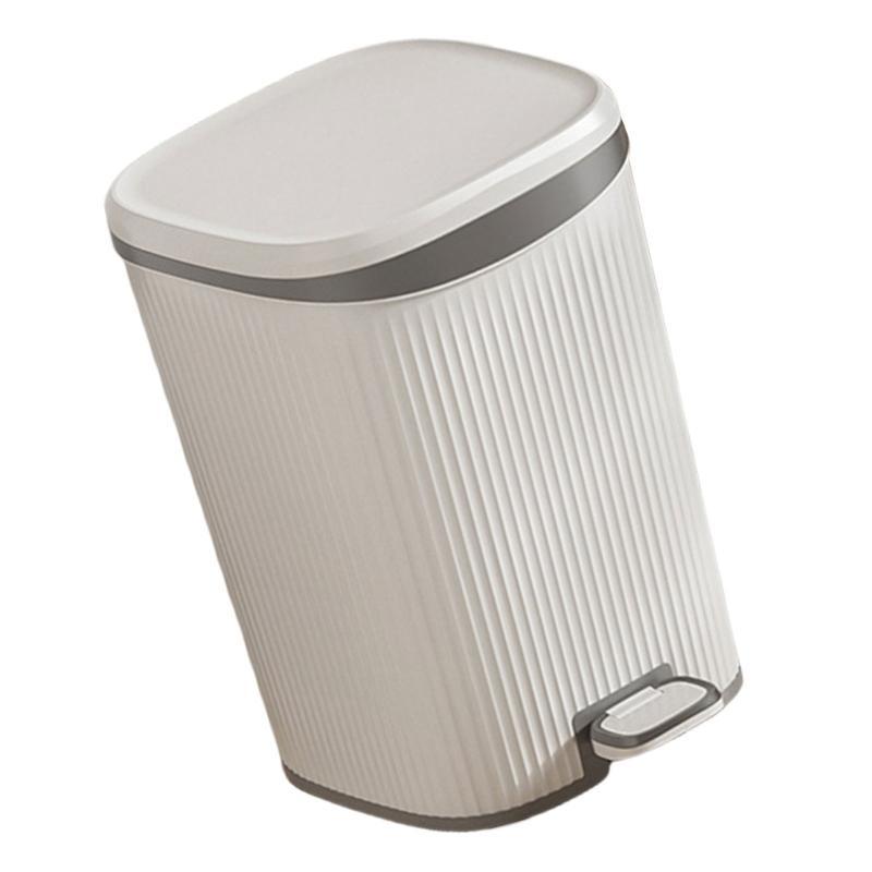652F User Friendly Foot Pedal Garbage Can, and Aesthetic Step Trash Can, Fit Well in Multiple Locations Garbage Bin