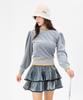 CHUCUCHU Cbdfw-Ts004W Velour Puff Crew Neck