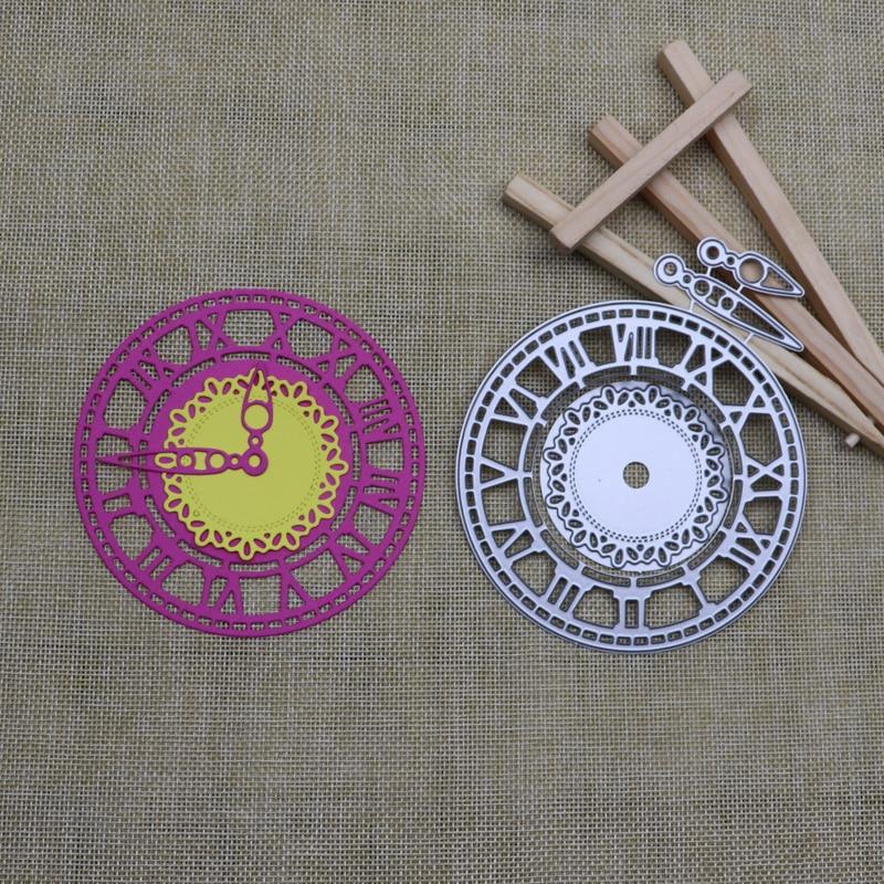 Clock Time Frame Metal Cutting Dies Stencils Die Cut for DIY Scrapbooking Album Paper Card Embossing