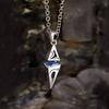 New Retro Star Shaped Diamond Collarbone Chain Men's High-End Trendy Style Niche Hip-Hop Tough Guy Style Gift