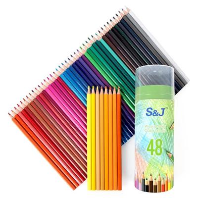 On B U Premium Drawing Colored Pencils 17.5cm, 48 Colors, 1 Piece, Korean Toy Supplies