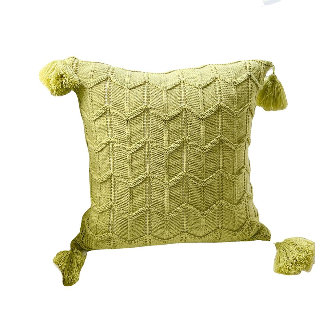 Knitted Pillow Cover Sofa Pillow Cushion Office Lumbar Pillow Home Pillow Cover