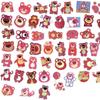 Cute Strawberry Bear Stickers 50 Adorable Cartoon Waterproof Decals For Luggage Notebook And Water Bottle