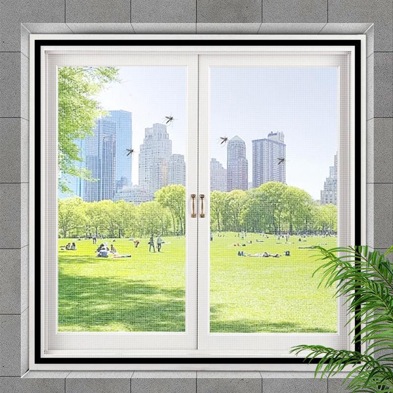 Okno antykomarowe, siatka okienna z zamkiem błyskawicznym, samoprzylepna siatka okienna na komary, niewidoczna, antykomarowa