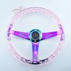 350mm Refitting Racing Sports Steering Wheel Universal Transparent Acrylic Steering Wheel