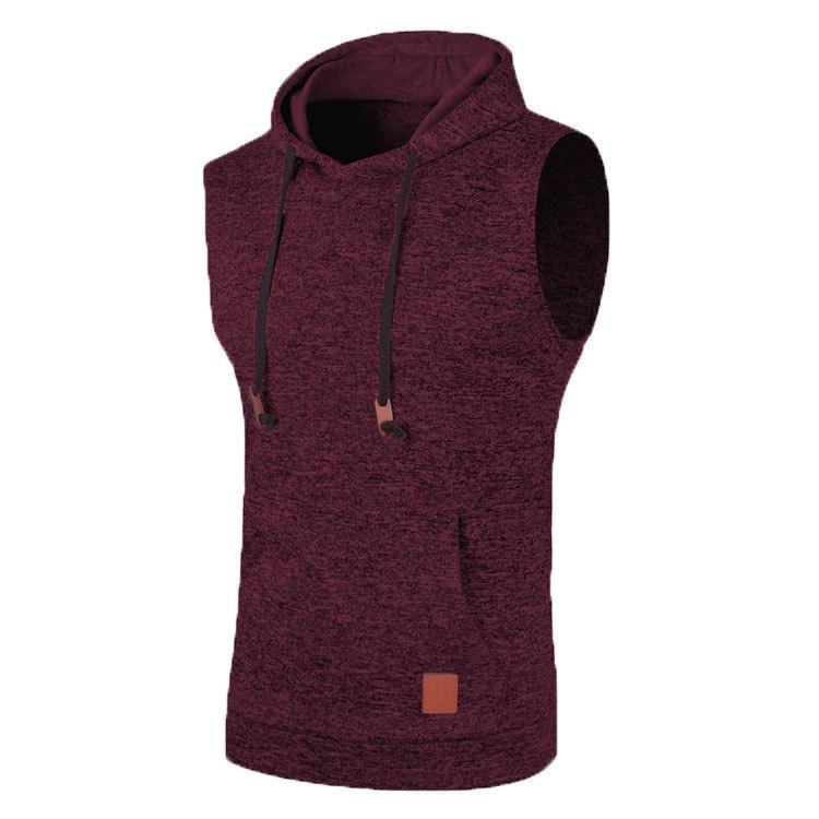 Gilet in Maglia con Cappuccio da Uomo Slim Fit - Pile Sottile, Edizione Autunno/Inverno
