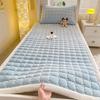 Plush Milk Velvet Mattress Pad - Thick Quilted Cushion for Dorms, Tatami, or Single Beds