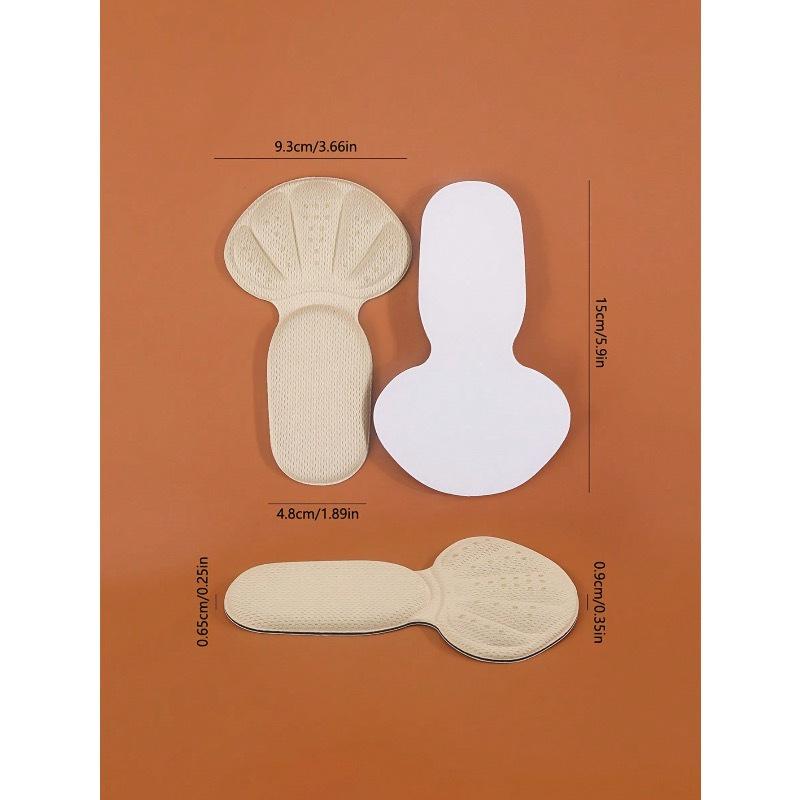 1 Pair T-Shaped Foam Heel Grips, Thickened Anti-Slip & Friction Resistant High Heel Insoles For Women High Heels Women Pumps And Men Sneakers Shoes