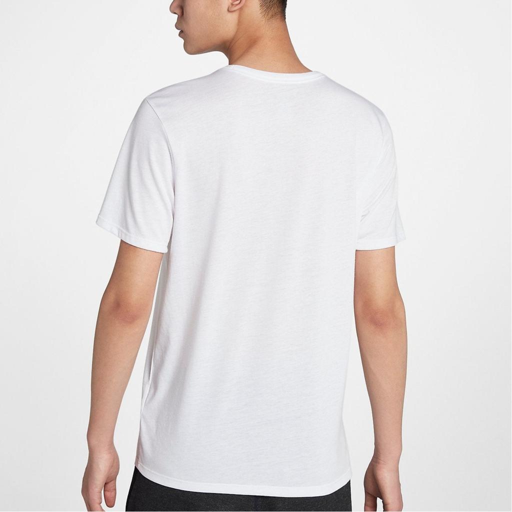 Jordan Logo Printed Loose Crew Neck Short Sleeve T-Shirt Men Tops White AQ8034-100