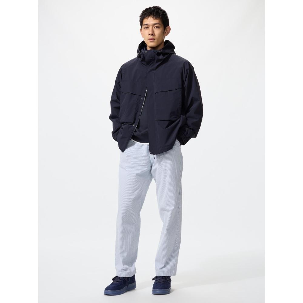 Uniqlo Stretch Easy Ankle Pants  Seersucker 