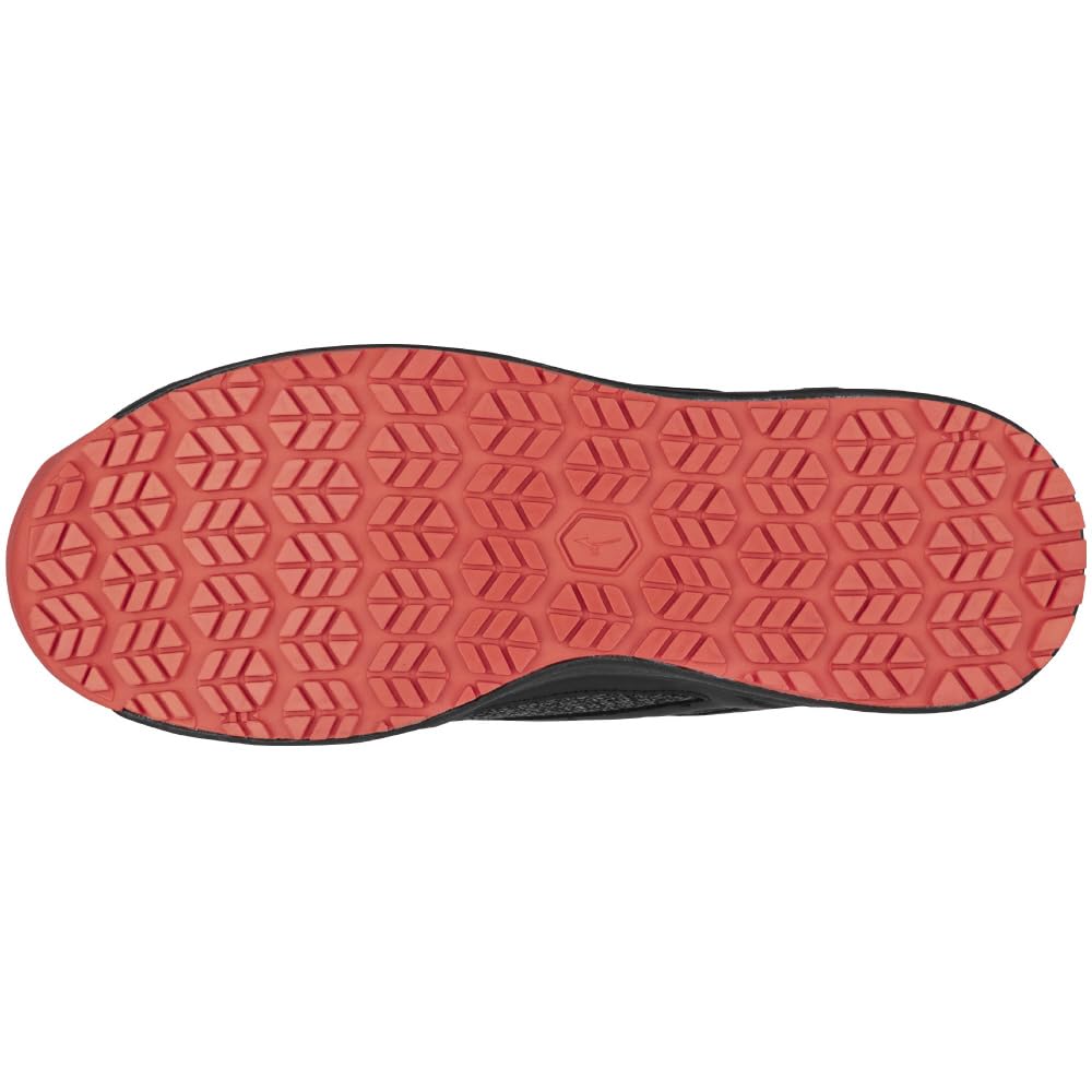 Mizuno Almighty BOA Work and Safety Black and Size 3E LS52L Men's Shoes, Red, 26.0 Cm,