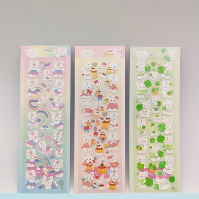 Korean K-Style Anime Character Stickers - Cute Cartoon Laser Small Stickers