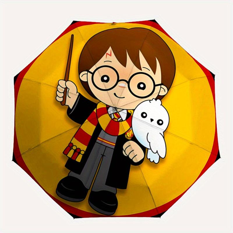 

1pc Harry Potter Automatic Umbrella | Portable Foldable 8-Rib Manual Open, Casual Accessory, Durable Canopy yy250825057