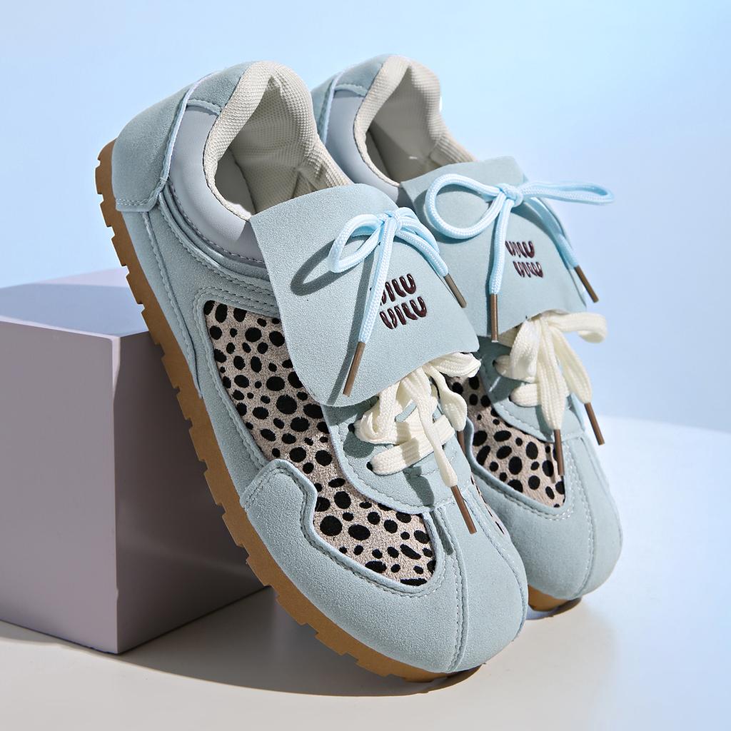 Damen Jogging-Sneaker Neu Retro Leopardenmuster Damen Bequeme Trainingsschuhe Lässig Frühling Herbst Flaches Schuhwerk Frau