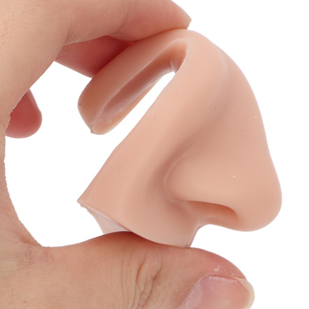Nose Model Soft Flexible Reusable Simulation 3PCS 3D Silicone Nose Model for Practice Teaching Silicone Prosthetic Nose